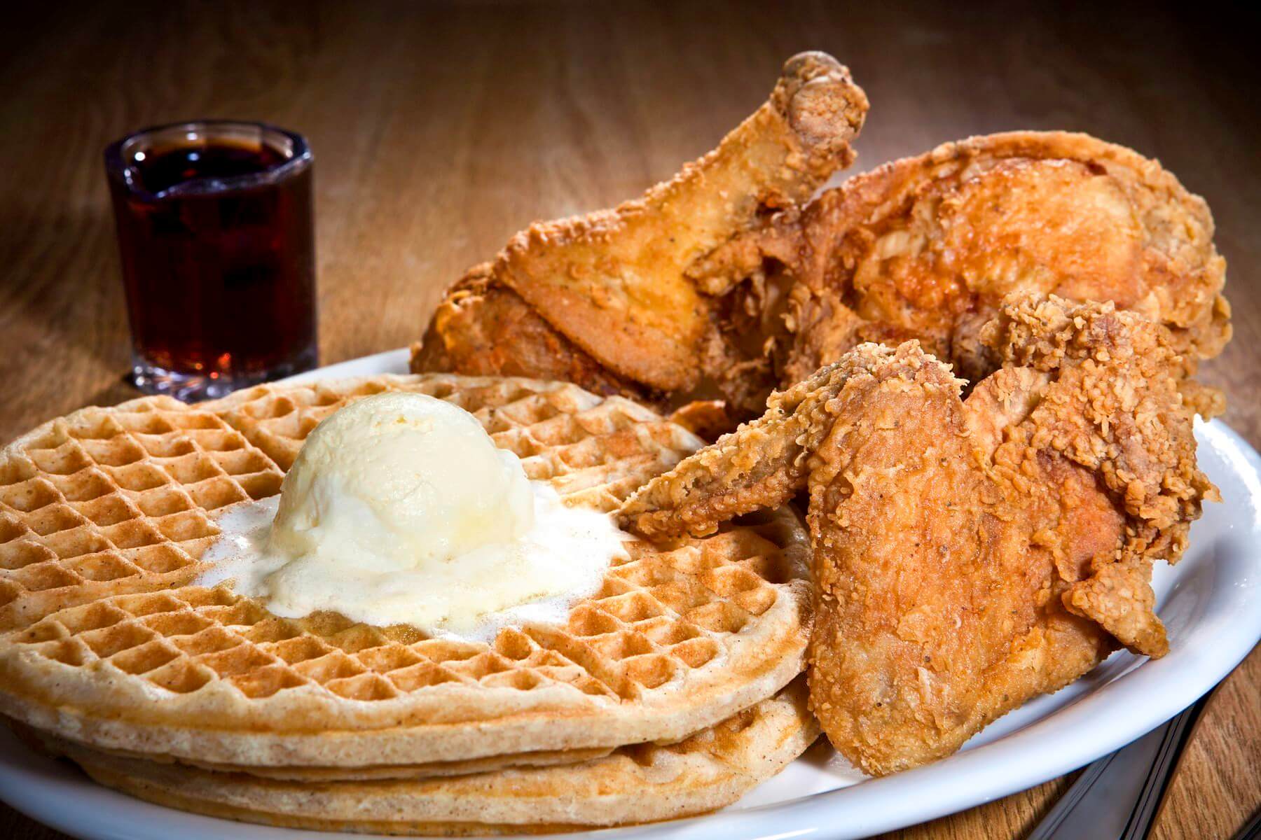 chicken and waffles