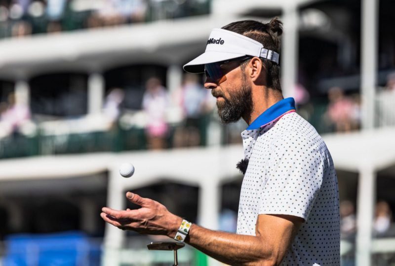 Michael Phelps at the Phoenix Open