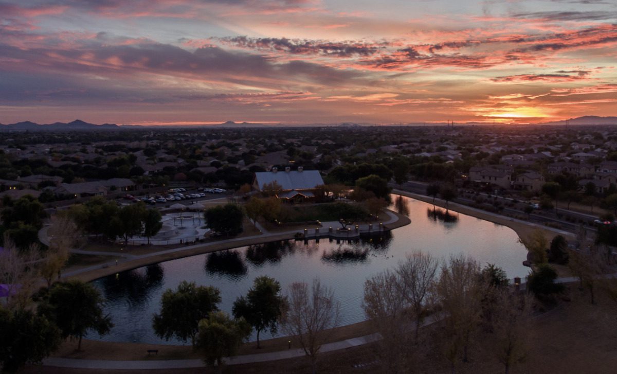 Sunset over Gilbert, AZ
