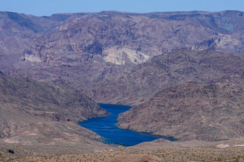 The Colorado River cuts through Black Canyon